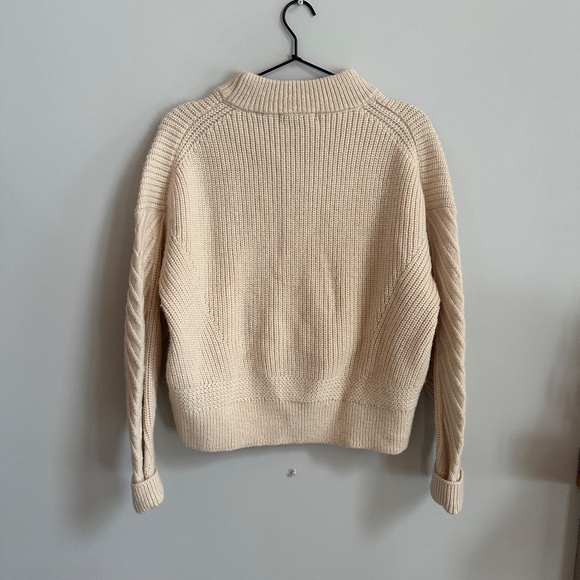 G-Star Raw Weet R Knit Wool Blend Sweater in Cream - Picture 6 of 9